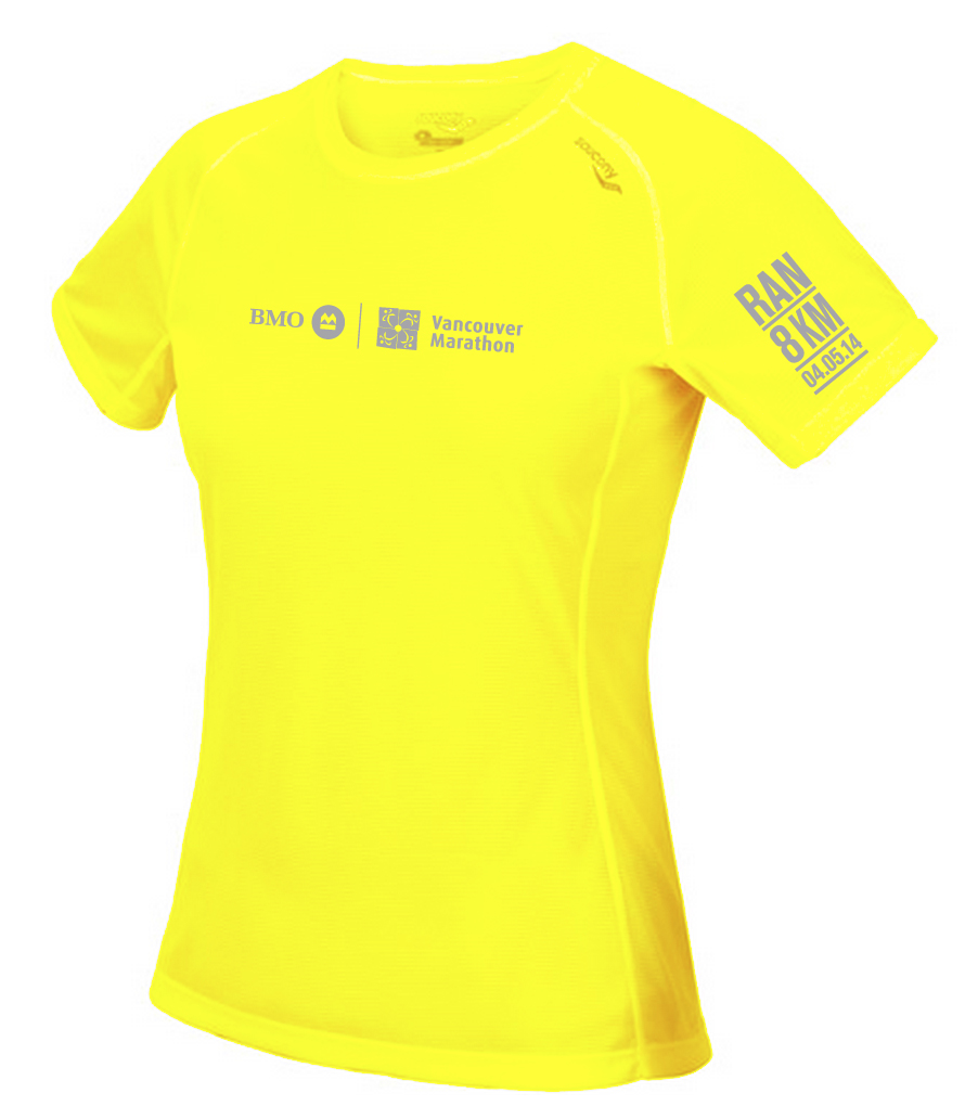 2014 BMO Vancouver 8KM Saucony Tech Shirt